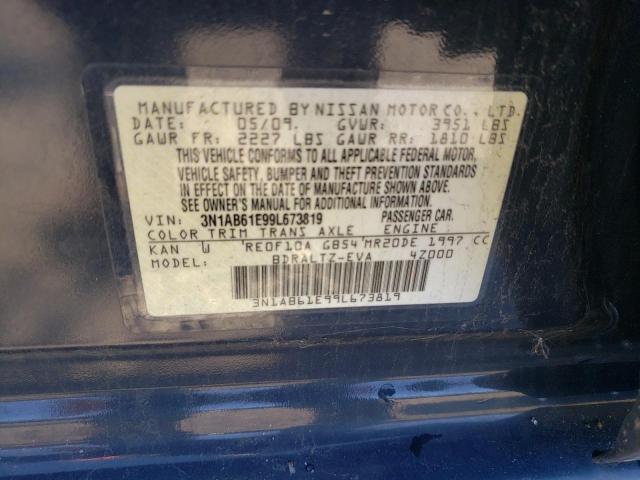 3N1AB61E99L673819 - 2009 NISSAN SENTRA 2.0 GRAY photo 12