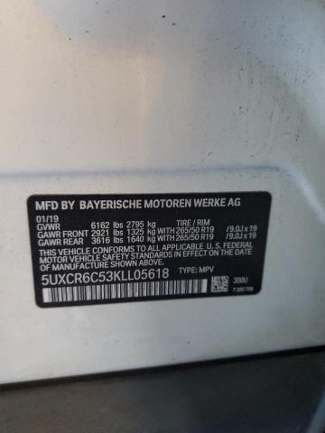5UXCR6C53KLL05618 - 2019 BMW X5 XDRIVE40I WHITE photo 14