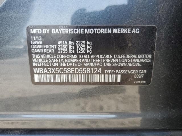 WBA3X5C58ED558124 - 2014 BMW 328 XIGT GRAY photo 12