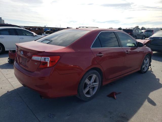 4T1BF1FK3CU567057 - 2012 TOYOTA CAMRY BASE RED photo 3