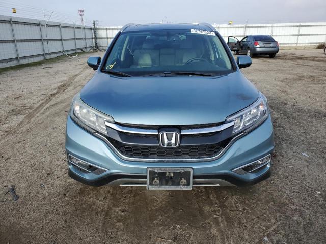 2HKRM3H76GH551139 - 2016 HONDA CR-V EXL BLUE photo 5