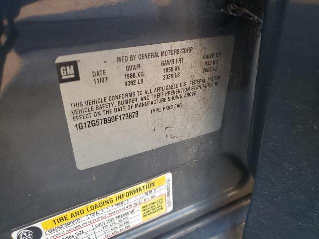 1G1ZG57B98F173878 - 2008 CHEVROLET MALIBU LS Сұр фото 12