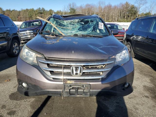 5J6RM4H76DL060836 - 2013 HONDA CR-V EXL GRAY photo 5