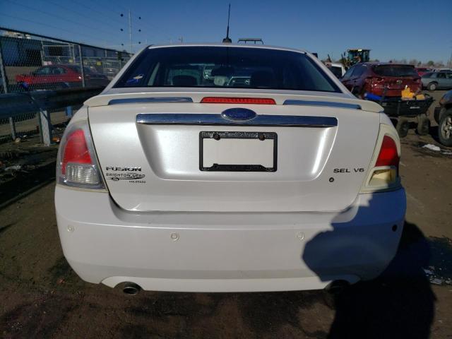 3FAHP08119R138323 - 2009 FORD FUSION SEL WHITE photo 6