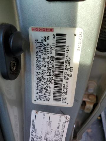 JTDBF30K820078426 - 2002 TOYOTA CAMRY LE SILVER photo 12