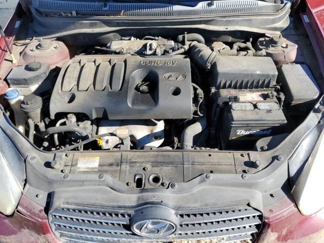 KMHCN46C29U297328 - 2009 HYUNDAI ACCENT GLS BURGUNDY photo 11