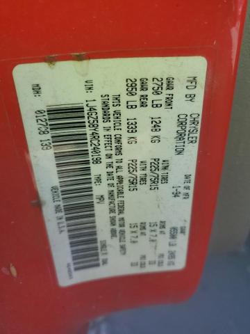 1J4GZ58Y4RC240198 - 1994 JEEP GRAND CHER LAREDO 红色 照片 12