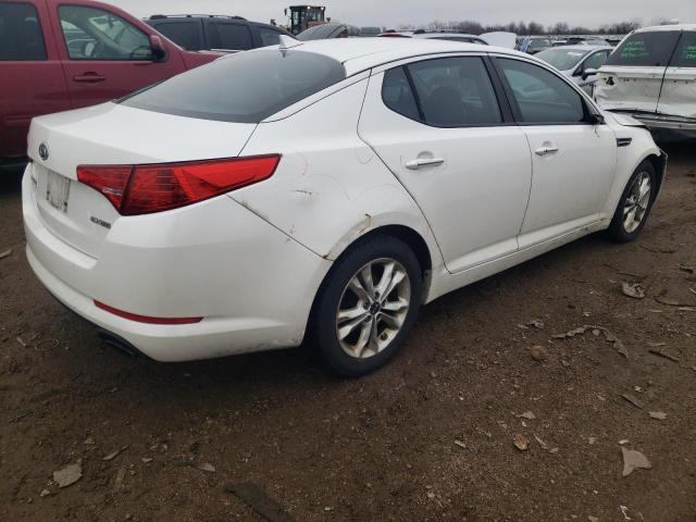 KNAGN4A76B5079471 - 2011 KIA OPTIMA EX WHITE photo 3