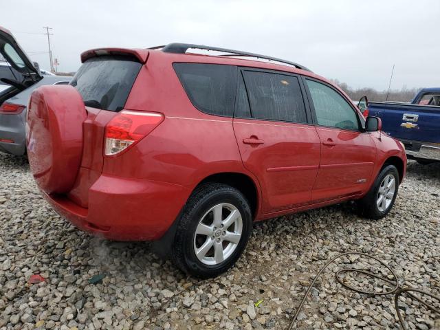 JTMZD31V086079749 - 2008 TOYOTA RAV4 LIMITED RED photo 3