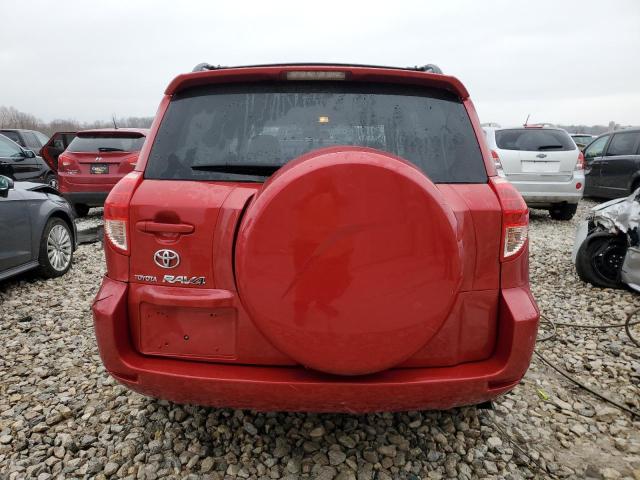 JTMZD31V086079749 - 2008 TOYOTA RAV4 LIMITED RED photo 6