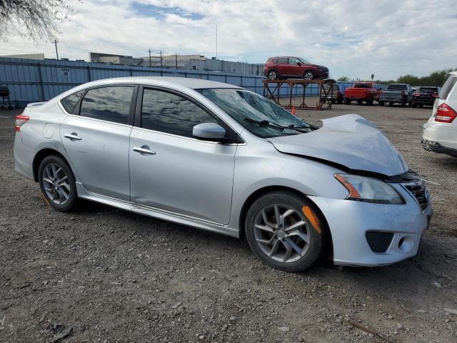 3N1AB7AP4EL638929 - 2014 NISSAN SENTRA S SILVER photo 4