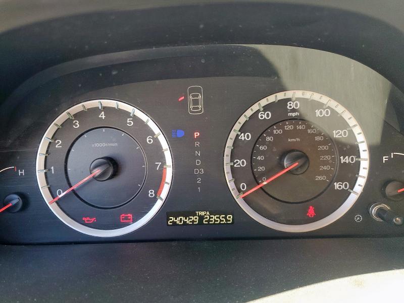 1HGCP26818A093538 - 2008 HONDA ACCORD EXL GRAY photo 9