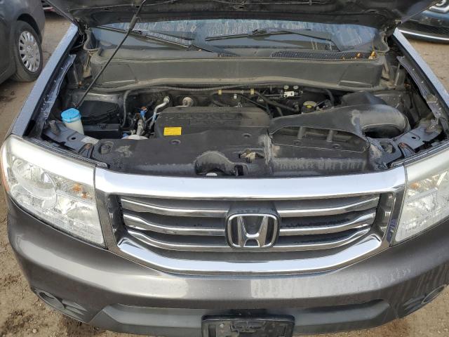 5FNYF4H52EB034619 - 2014 HONDA PILOT EXL ნაცრისფერი ფოტო 11