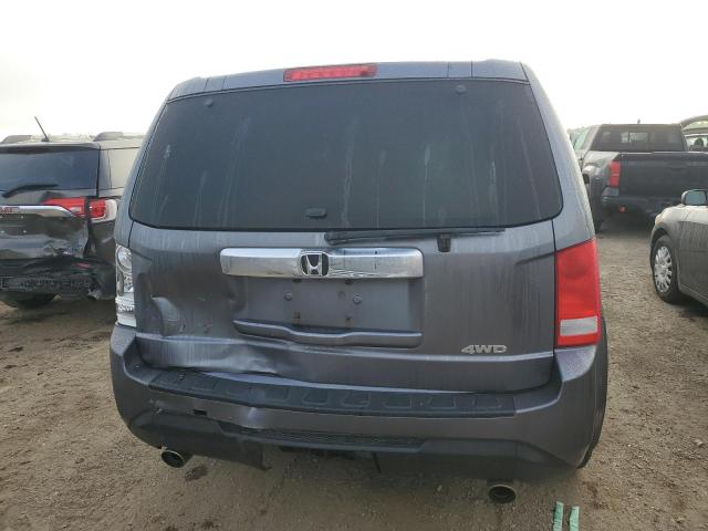 5FNYF4H52EB034619 - 2014 HONDA PILOT EXL ნაცრისფერი ფოტო 6