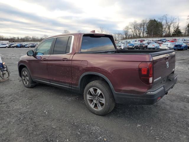 5FPYK3F57HB015388 - 2017 HONDA RIDGELINE RTL BURGUNDY photo 2