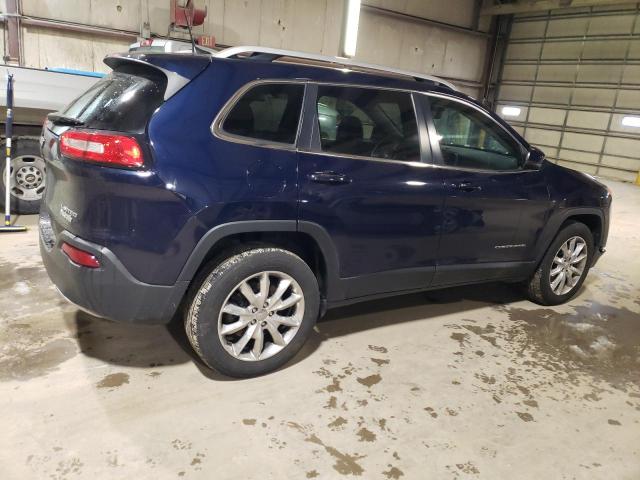 1C4PJMDB1GW245167 - 2016 JEEP CHEROKEE LIMITED BLUE photo 3