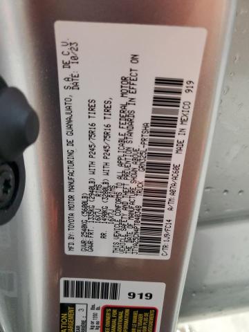 3TYAZ5CN4PT040348 - 2023 TOYOTA TACOMA DOUBLE CAB Plata foto 12