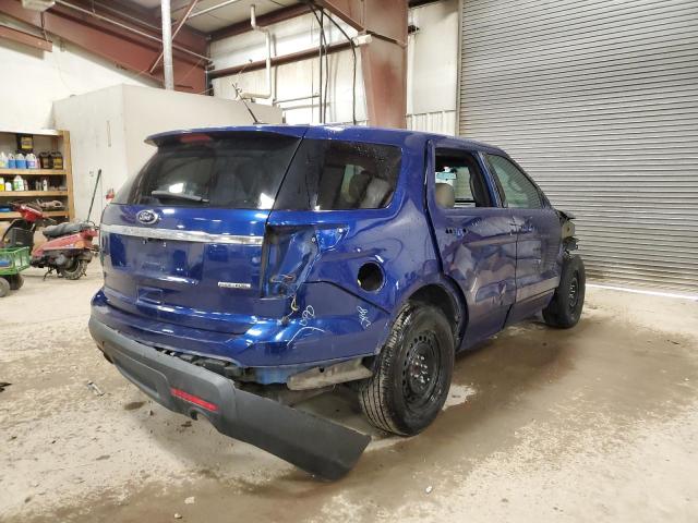 1FM5K7B84DGB56952 - 2013 FORD EXPLORER BLUE photo 3