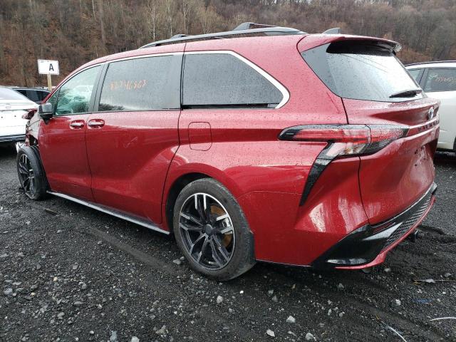 5TDXRKEC0NS080956 - 2022 TOYOTA SIENNA XSE RED photo 2