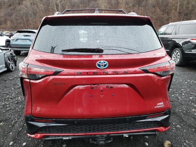 5TDXRKEC0NS080956 - 2022 TOYOTA SIENNA XSE RED photo 6