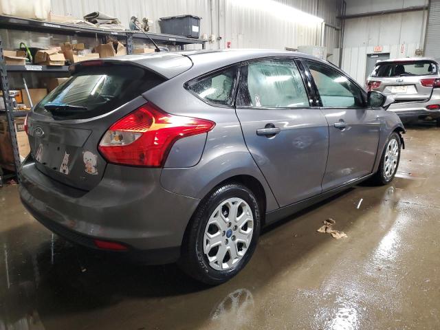 1FAHP3K21CL139822 - 2012 FORD FOCUS SE GRAY photo 3