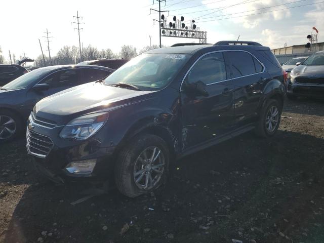 2GNALCEK2H1523843 - 2017 CHEVROLET EQUINOX LT BLUE photo 1