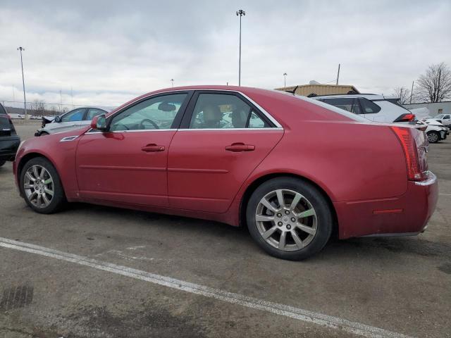 1G6DJ577880196265 - 2008 CADILLAC CTS BURGUNDY photo 2
