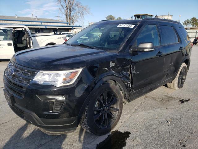 1FM5K8D81JGA25329 - 2018 FORD EXPLORER XLT BLACK photo 1