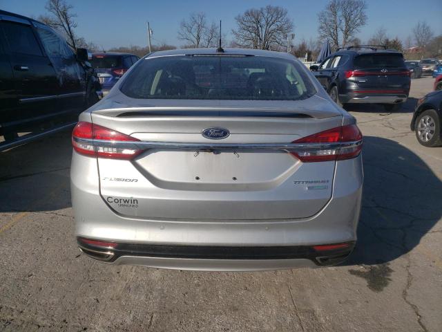 3FA6P0K98HR124715 - 2017 FORD FUSION TITANIUM SILVER photo 6