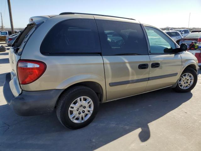 1D4GP25R77B185002 - 2007 DODGE CARAVAN SE TAN photo 3