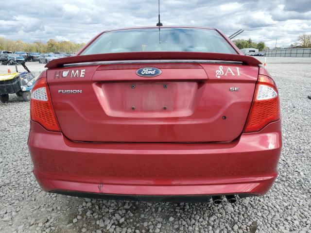 3FAHP0HA4AR348435 - 2010 FORD FUSION SE BURGUNDY photo 6