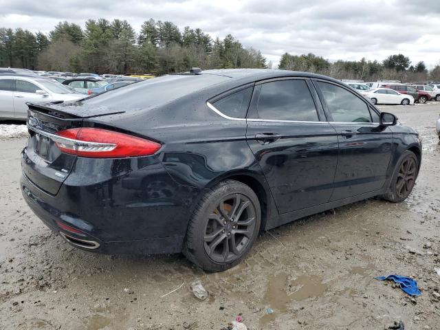 3FA6P0T91JR227270 - 2018 FORD FUSION SE BLACK photo 3