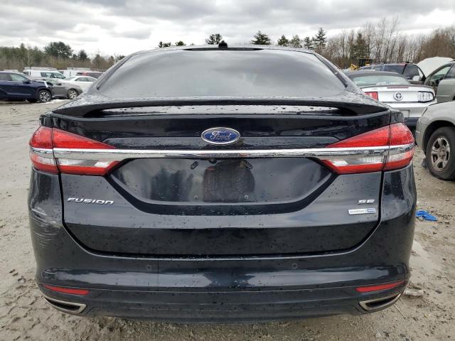 3FA6P0T91JR227270 - 2018 FORD FUSION SE BLACK photo 6