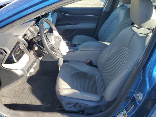 4T1B11HK8KU281148 - 2019 TOYOTA CAMRY L BLUE photo 7