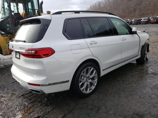 5UXCW2C00M9D87039 - 2021 BMW X7 XDRIVE40I WHITE photo 3