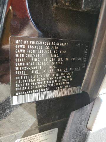 WVGAV7AX8DW548868 - 2013 VOLKSWAGEN TIGUAN S შავი ფოტო 14