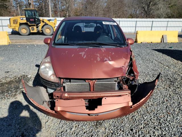 JHMGD38698S006519 - 2008 HONDA FIT SPORT ORANGE photo 5