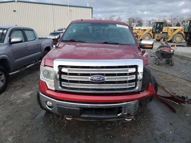 1FTFW1ET7EFB27043 - 2014 FORD F150 SUPERCREW BURGUNDY photo 5