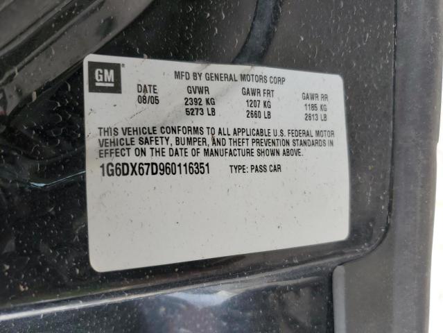 1G6DX67D960116351 - 2006 CADILLAC STS-V BLACK photo 13