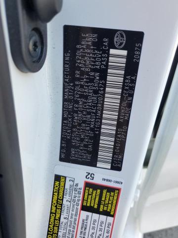 4T1G31AK0RU076475 - 2024 TOYOTA CAMRY SE NIGHT SHADE WHITE photo 13