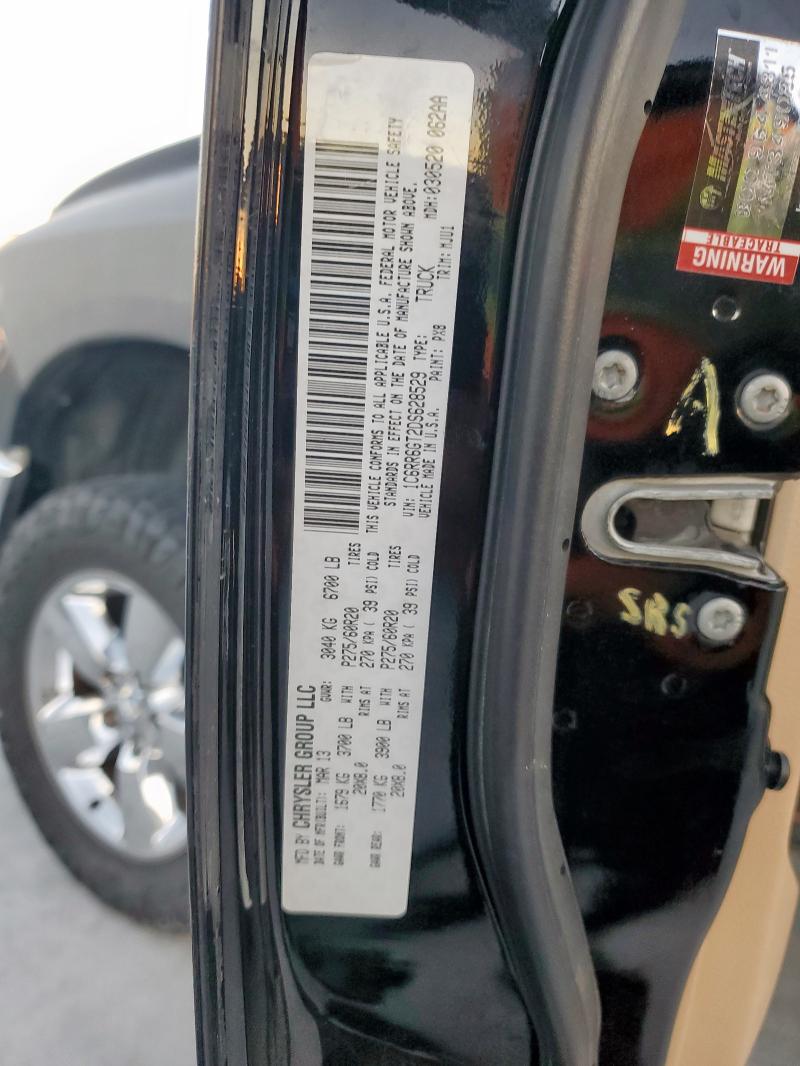 1C6RR6GT2DS628529 - 2013 RAM 1500 SLT BLACK photo 13