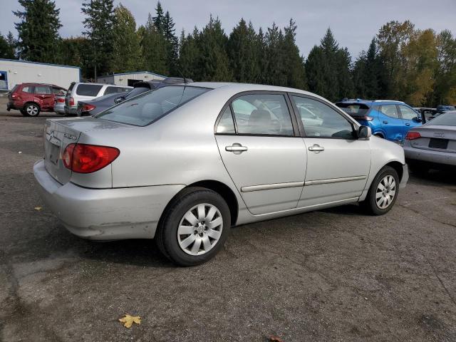 1NXBR38E44Z252831 - 2004 TOYOTA COROLLA CE ვერცხლისფერი ფოტო 3