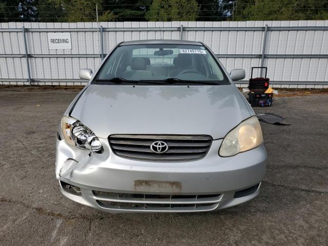 1NXBR38E44Z252831 - 2004 TOYOTA COROLLA CE ვერცხლისფერი ფოტო 5