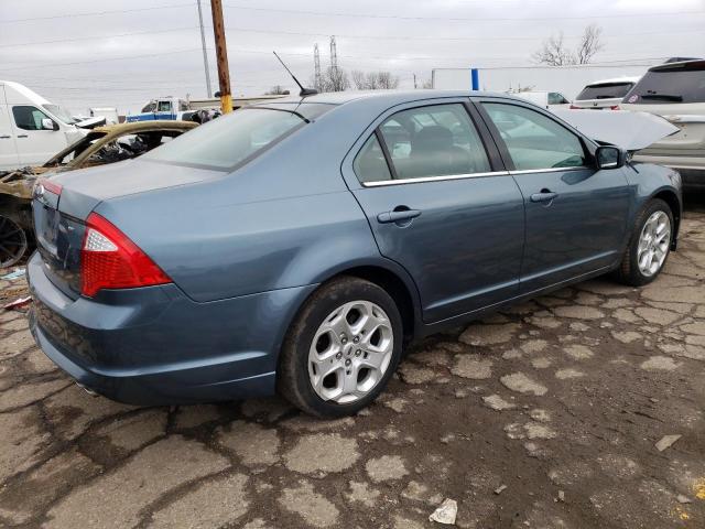 3FAHP0HA4BR279229 - 2011 FORD FUSION SE BLUE photo 3