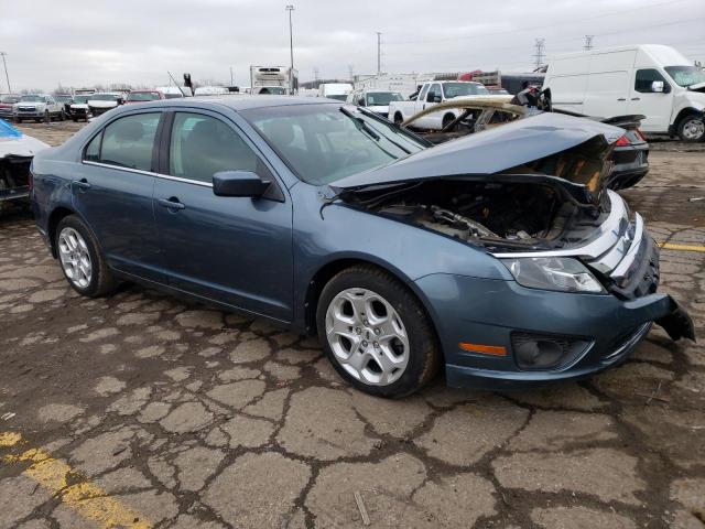 3FAHP0HA4BR279229 - 2011 FORD FUSION SE BLUE photo 4