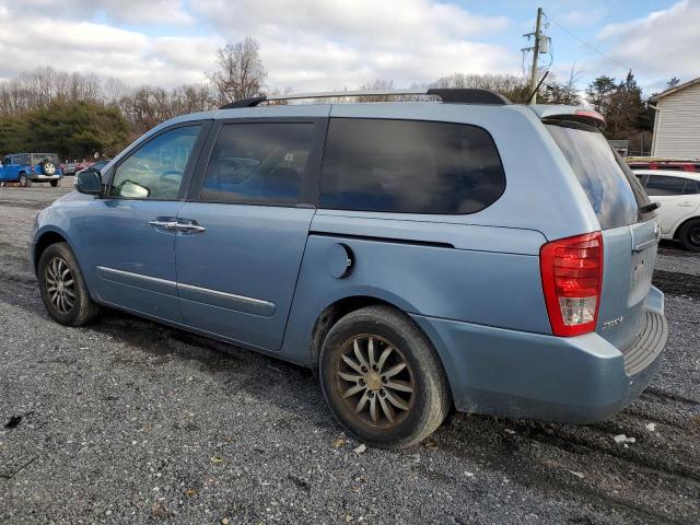 KNDMH4C74C6424924 - 2012 KIA SEDONA EX BLUE photo 2