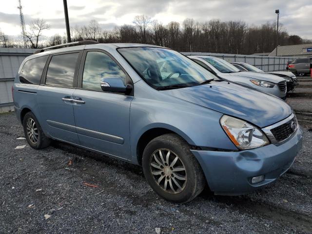 KNDMH4C74C6424924 - 2012 KIA SEDONA EX BLUE photo 4