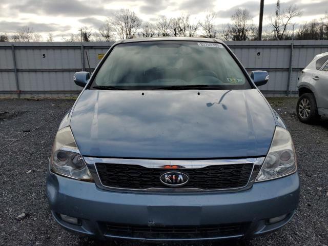 KNDMH4C74C6424924 - 2012 KIA SEDONA EX BLUE photo 5