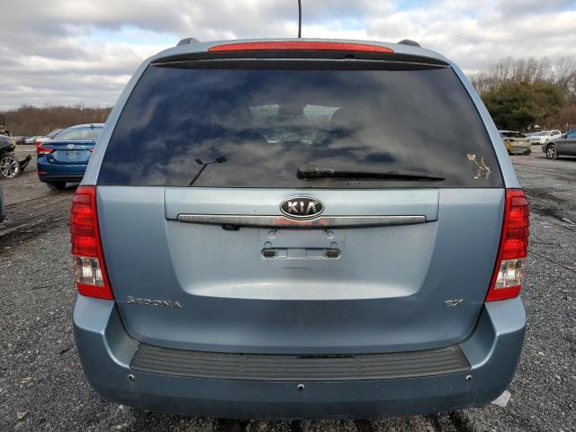 KNDMH4C74C6424924 - 2012 KIA SEDONA EX BLUE photo 6