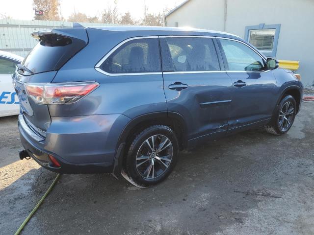 5TDJKRFH0GS228426 - 2016 TOYOTA HIGHLANDER XLE BLUE photo 3